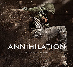 极品PS动作－烟尘抽离(含高清视频教程)：Annihilation - Photoshop Effect
